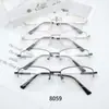 Armazón de Gafas de Aleación de Memoria de Lujo Ligero Exportación Exportación Sudeste Asiático Rusia Medio Armazón para Hombres Ultraligero y Resistente a la Corrosión 8059