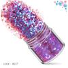 Explosiones transfronterizas, lentejuelas láser de colores mágicos, juego de 12 lentejuelas para decoración de uñas, polvo brillante degradado, parche de joyería para decoración de uñas