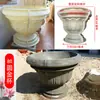 Molde para Vaso de Flor Redondo de Cimento, Modelo de Vaso de Flor Plástico Caseiro, Gabarito para Vaso de Bonsai com Injeção de Concreto no Local