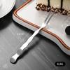 Mini Juego de Cuchara y Tenedor Sencillo de Acero Inoxidable Tenedor Creativo con Forma de Ola para Pastel de Luna Tenedor para Repostería Tenedor para Fruta Venta al por Mayor