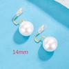 Aretes de Clip tipo Bobina de Mosquito Estilo Francés con Perlas Artificiales para Mujeres Sin Perforaciones, Nuevo Estilo 2025, Lujo Ligero, Modernos, de Gama Alta, Elegantes Accesorios para Orejas