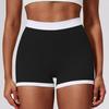 Pantalones Deportivos Sexy de Cintura Alta para Mujer Estilo Verano Europeo y Americano Pantalones Ajustados para Correr Yoga Levantamiento de Cadera Parcheado