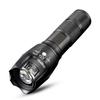 Linterna T6 telescópica con zoom de aleación de aluminio, impermeable, para exteriores, running nocturno, ciclismo, patrulla, reflector, venta al por mayor