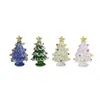 Árbol de Navidad Glaseado, Popular en Línea, Alambre Sólido Enrollado, Montaje en Coche, Escritorio, Adorno de Decoración de Oficina, Regalo de Navidad