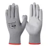 Luvas de Proteção para Trabalho com Palma Revestida de PU, Finas, Respiráveis, Resistentes ao Desgaste, Livres de Poeira, Antiestáticas, Luvas Finas de Nylon Branco