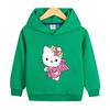 Suéter con capucha para niña KT Cat, otoño 2022, primavera y otoño, nueva ropa para niños, top informal para niña, abrigo para niña
