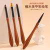 Bolígrafo japonés con función de manicura, 12 unidades, mango de calabaza de sándalo, varilla de madera, bolígrafo de línea de tracción pintado para manicura, bolígrafo de fototerapia, bolígrafo de espionaje