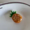 Grampo de cabelo de acetato de fruta de desenho animado, presilha pequena fofa, morango, limão, cereja, uva, grampo para franja, presilha superior, acessórios de cabelo
