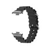 Adecuado para Xiaomi 8/9/10Pro Redmi 4/5/6 Correa de Reloj de Metal con Cabezal de Silicona Marina (18 mm)