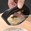 Prensa de ajo manual de acero inoxidable con forma de anillo, gran herramienta para machacar ajo, cuchara para machacar ajo, herramienta para cocina doméstica.