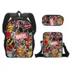 Llegada Nueva Transfronteriza Spider-Man Mochila Escolar Set de Tres Piezas Estuche de Lápices de Dibujos Animados Bolso Pequeño Mochila de Gran Capacidad