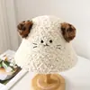 Atacado 25 Anos de Outono e Inverno Novo Tiro Real Fofo Orelha de Gatinho Chapéu de Pelúcia Feminino de Inverno Quente Proteção de Orelha Chapéu de Bacia