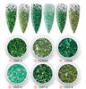 Brillantina de uñas + cebolla + lentejuelas de uñas mixtas DIY para usar uñas transfronterizas belleza de uñas flujo cáñamo epoxi traje
