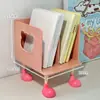 Estantería de Escritorio de Oso Escritorio de Oficina Libros para Niños Estante de Almacenamiento de Libros Ilustrados Mesita de Noche Pequeño Espacio de Trabajo Almacenamiento de Archivos Soporte para Libros