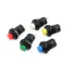 Interruptor de botón redondo DS-425, apertura de 12.5MM, con bloqueo, autoblocante, no autoblocante, botón de reinicio automático, disponible en rojo, verde, azul, amarillo y negro