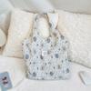 4613 Coreia do Sul Verão Em relevo Bolsa de lona fofa Design de nicho Bolsa grande capacidade Bolsa de ombro Bolsa de axila
