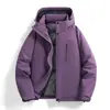 Jaqueta de inverno acolchoada e espessa Enbu masculina, estilo unissex, quente e resistente ao frio, adequada para homens e mulheres.