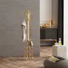 Perchero de Metal con Base de Mármol para Ropa, Habitación, Colgador Vertical para Ropa, Estante de Almacenamiento tipo Bolsa para Colgar Ropa en Casa