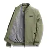 Comercio exterior nueva chaqueta cortavientos cálida de cuello alto para primavera y otoño, overol de pana para exteriores para mediana edad y personas mayores, chaqueta de ropa para hombre