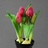 Simulación Tulipán de goma blanda en maceta fotografía casera decoración de boda flor de simulación simulación Tulipán fabricantes de flores falsas