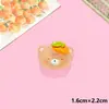 Ventas Directas de Fábrica de Sombreros Transparentes Brillantes para Frutas, Pinzas para el Cabello de Animales DIY, Pinzas para el Cabello para Fundas de Teléfono, Accesorios de Joyería de Resina