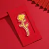 Hojuelas de Oro Oro Rosa Billete de Oro Oro Puro Adornos de Oro Oro Puro 999 Día de San Valentín Chino Regalo para Novia