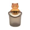 Taza para Cepillo de Dientes Abrazo de Oso para Baño Estante de Almacenamiento de Pasta de Dientes Baño Montado en la Pared sin Perforaciones Drenaje Vaso de Almacenamiento de Oso
