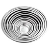(Outlet de fábrica) Plato hondo multiusos de acero inoxidable Plato Plato Plato Plato Plato Plato para el hogar Plato para barbacoa Plato para comedor