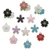 1 Colgante de Accesorio de Joyería DIY, Accesorio de Aleación con Flor de Esmalte a la Moda, Pulsera de Flor de Cinco Pétalos, Collar, Colgante de Arete