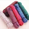 Tendedero de nylon portátil para viajes, sin perforaciones, para exteriores e interiores, cuerda a prueba de viento para secar ropa y atar artículos