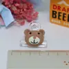 Oso de Dibujos Animados Oso Sonriente Accesorios Oso Pequeño Tamaño Pegamento Cremoso Accesorios Funda de Teléfono Pasador Diy Resina Pequeños Accesorios