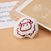 Nuevo terciopelo de Milán tejido relleno de algodón cordero DIY ropa broche de felpa colgante llavero accesorios accesorios de joyería