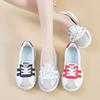 Tênis Casual Feminino 2024 Outono Novo Respirável Sapatos Femininos Desun Forrest Gump Sapatos Sola Grossa Couro Torre Sapatos Femininos