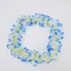 Guirnalda de poliéster hawaiana, guirnalda de cuatro esquinas estilo arcoíris, guirnalda de tela hecha a mano para festival, guirnalda para actuación de baile