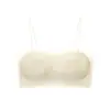 Sujetador de verano strapless sin aros, ultrafino, de tirantes finos, para mujer, sin costuras, anti-exposición, para pechos pequeños, realza y recoge el busto