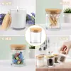 Taza de vidrio para vela perfumada personalizada, diseño simple con tapa, recipiente de vidrio de cera de soja, taza de vela de boca ancha, taza de vela de vidrio
