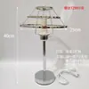 Suporte de Luminária Sino de Vento de Concha Pendurado Suporte Perfurado de Múltiplas Camadas Luminária de Mesa DIY Luminária Pendente Cristal Francês Madre-pérola Luminária de Teto com