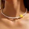 Colar Pingente de Concha e Estrela do Mar Estilo Férias Costeiras Transfronteiriças Europeu e Americano Simples Moda Versátil Personalizado