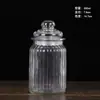 Pote de Chá de Vidro Transparente com Tampa, Pote Hermético de Grau Alimentício para Armazenamento, Recipiente para Armazenamento de Alimentos, Garrafa Dosadora