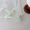 Novo clipe de garra de estrela com glitter degradê de gelatina de alta qualidade, placa traseira para cabelo, grampo de cabelo doce e legal de tubarão