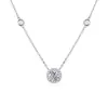Collar de Plata con Circonita Super Brillante para Mujer, Diseño de Nicho, Elegante y a la Moda, Estilo Minimalista, Cadena para Clavícula, Fresco y Dulce