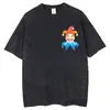 Balatro Juego Tarjeta Payaso Accesorios Harajuku Camisa Lavada Camiseta Retro Harajuku Divertido Streetwear Manga Corta