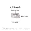 Prata Esterlina S925 Diamante Cruz Dupla Espaçadores Contas Soltas Pérola Cristal Pulseira Colar Contas DIY Acessórios