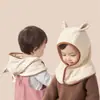 Bonito Bufanda Caliente para Cuello con Gorro Integrado para Protección de Orejas para Otoño e Invierno Bebés y Niños Pequeños, Gorro de Invierno a Prueba de Viento para Niños y Niñas, Gorro de Invierno para Exteriores