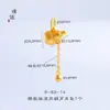Tienda de Oro Puzuo Mismo Estilo Oro Arena Pin Antigolpes para Mujeres Embarazadas Caballo del Zodiaco Colgante Antigolpes para Bebé Broche Luna Llena Regalo