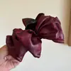 Pinza de Nube de Satén de Alta Gama Coreana Pinza Grande para la Parte Trasera de la Cabeza de Mujer Pinza de Tiburón Mostrando Volumen del Cabello Tocado Multipinza