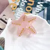 Pin de Estrella de Mar de Verano, Pasador de Estrella de Cinco Puntas de Alta Gama, Pin para Flequillo de Media Recogida, Accesorio para el Cabello de la Serie Océano