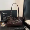 Bolso de Hombro Retro de Diseño de Nicho Moda Casual Textura PU Personalidad para Mujer Bolso de Uso Diario para el Traslado Bolso de Axila