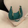 Bolso de axila estilo coreano bolso casual bolso de mujer 2024 Invierno nuevo bolso de hombro retro tela de fieltro cadena portátil Bolso de mujer
