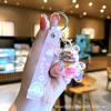 Llavero de Oso Pintado al Óleo Colgante de Campana para Aliviar el Estrés Regalo Venta Directa de Fábrica Mismo Estilo que Xiaohongshu Regalo Lindo y Divertido